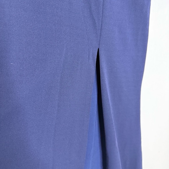 Dress The Population Carmen Gown Navy Long Sleeve Twist Slit Dress NWT Size XXL - Picture 7 of 9